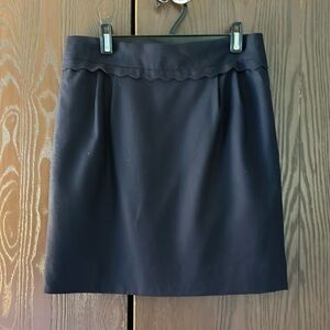J Crew navy blue pencil, mini skirt. Size 0.